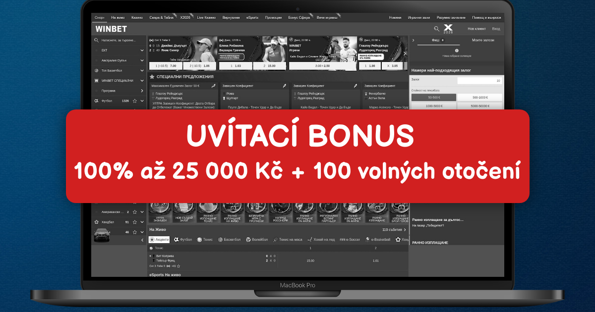 Winbet Casino welcome bonus