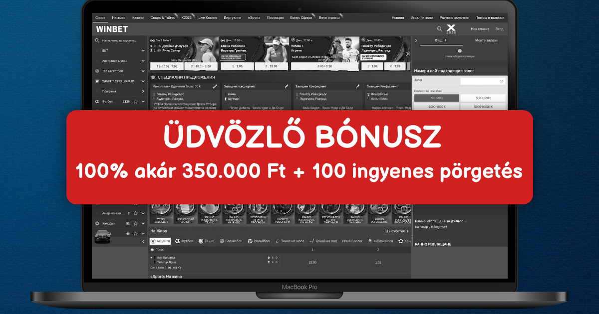 Winbet Casino welcome bonus