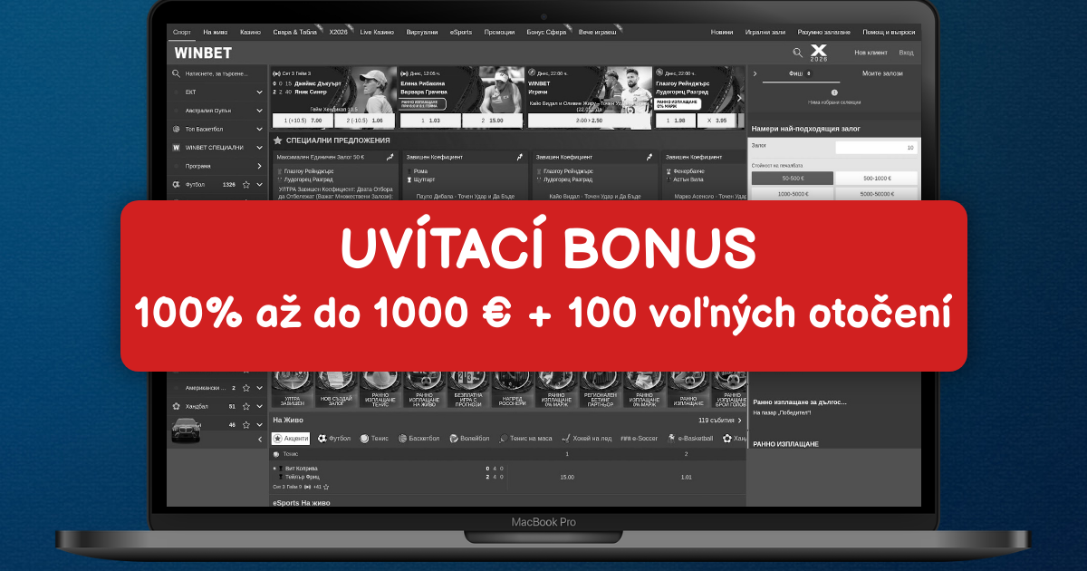 Winbet Casino welcome bonus